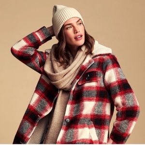 Joe Fresh Plaid Sherpa Jacket